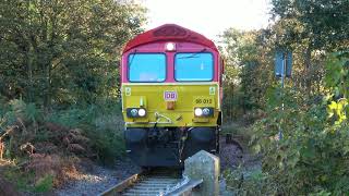 66012 DB at Angersteing Foot Crossing [upl. by Potter]