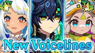 Kinich Ajaw Mualani and Kachina are Fun to be around   Natlan Genshin Impact 50 voice lines [upl. by Adnarahs]