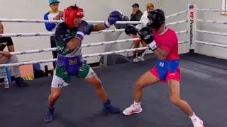 Curmel Moton Vs Lienard Sarcon Sparring [upl. by Sternlight]