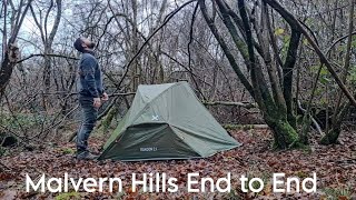 Solo Wild Camp In The Forest 🌲🪵 Hiking The Malvern Hills End To End [upl. by Sotsirhc11]