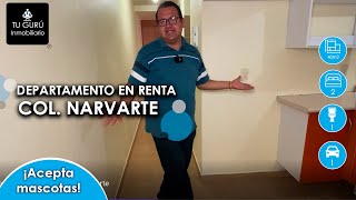 Departamento en RENTA Colonia Narvarte [upl. by Rehpotsrhc]