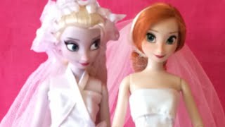 Frozen Wedding  Elsa And Anna Wedding Dresses  Elsa Wedding Frozen  Elsa And Anna Wedding Dance [upl. by Queena]