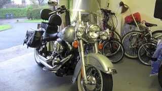 Harley Davidson Heritage Softail ClassicVance amp Hines Shortshots Staggered VampH Fuelpak [upl. by Bethena590]