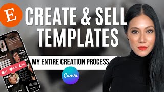 How to Create and Sell Canva Templates on Etsy Social Media Posts Tutorial [upl. by Emerson]