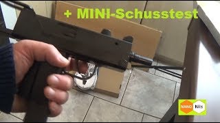 GSG MAC11 CO2 Maschinenpistole Luftdruck Kaliber 45 mm BB [upl. by Heuser]