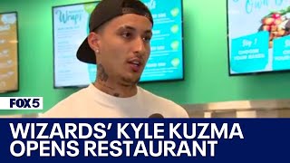 Wizards star Kyle Kuzmas healthy Virginia restaurant Mahana Fresh [upl. by Ardnikal]