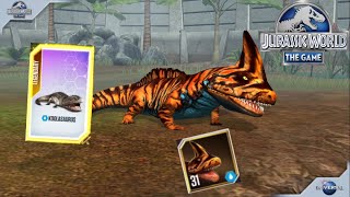 Level 31 Ichthyostega and an Insane Pull From The Little Bouquet Pack Jurassic World The Game [upl. by Combes]