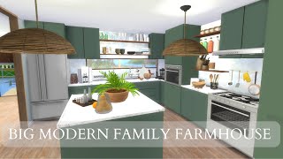 BIG MODERN FAMILY FARMHOUSE ⎮THE SIMS 4 ⎮ CC SPEED BUILD [upl. by Selimah]