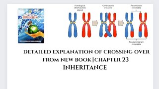 CROSSING OVER DETAILED EXPLANATION FROM NEW BOOKXII BIOLOGY CHAPTER 23 INHERITANCETOPIC NO 6 [upl. by Cotsen740]