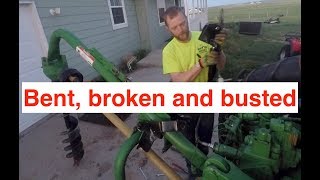 Fixing the post hole digger [upl. by Nalahs]