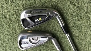 TaylorMade M2 Iron v Ping G Iron  Head To Head [upl. by Ynney412]