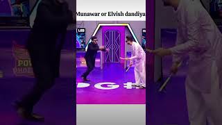 munawar and ELVISH YADAV garba for playground season 2 munawar elvishyadav playground garba [upl. by Enahpad177]