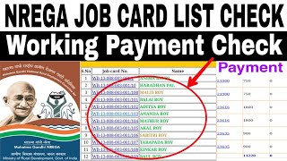 NREGA Job Card List 2019 Check Online  Job Card Working Payment Details Check [upl. by Veta]