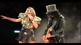 Slash Feat Fergie  Sweet Child of Mine Super Bowl XLV [upl. by Isidore]