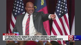 CT Democratic Senate leaders urging Lamont administration to lure North Carolina businesses [upl. by Melloney]