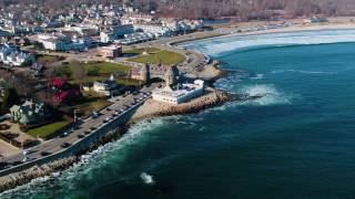 Glide Around Narragansett Beach With The Drone  Narragansett Rhode Island by Sean McVeigh Media [upl. by Annabal]