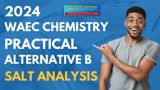 2024 WAEC CHEMISTRY PRACTICAL ALTERNATIVE B  SALT ANALYSIS [upl. by Enilehcim467]