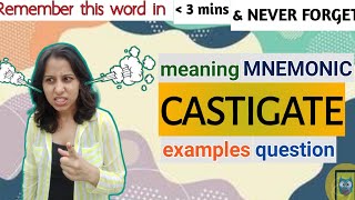 64 Castigate  Meaning and Synonyms  Vocabulary  CAT GRE GMAT AFCAT CDS SSC BankPO [upl. by Mcclenon373]