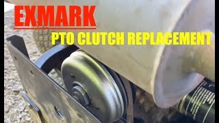 EXMARK PTO CLUTCH REPLACEMENT [upl. by Consalve]