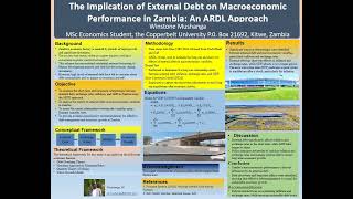 The Implications of external debt on macroeconomic performance in Zambia An ARDL approach [upl. by Anasxor]