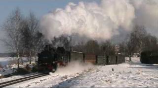 Winter bei der Zittauer Schmalspurbahn  2011 [upl. by Hinze]