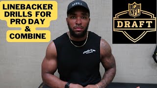 Linebacker Drills for Pro Day amp Combine [upl. by Adianes743]