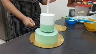 See the complete making of a twotier cake in our premium nutella hazelnut and rasmalai flavours 🙂 [upl. by Tabbie216]