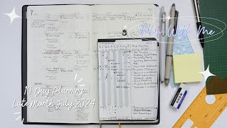 Plan With Me  10 Day Planning Late Month  Bullet Journal Pocket A6 Notebook [upl. by Stockton]