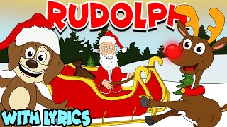 Rudolph The Rednosed Reindeer WITH LYRICS  Nursery Rhymes And Kids Songs [upl. by Weldon625]