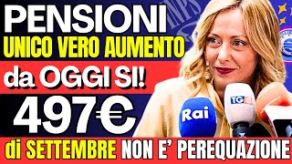 🔴 497 👉 UNICO AUMENTO RITIRABILE DA SUBITO PENSIONI INVALIDI in arrivo a SETTEMBRE 💰 [upl. by Scheld]