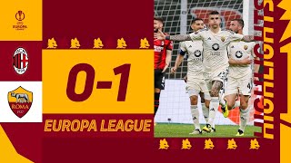 ANCORA MANCIOOO  Milan 01 Roma  Europa League Highlights 202324 [upl. by Neom127]