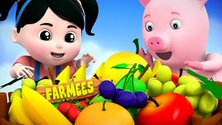 Fruits Song  3D Rhymes  Farmees Nursery Rhymes  Video For Kids And Babies [upl. by Emiaj]