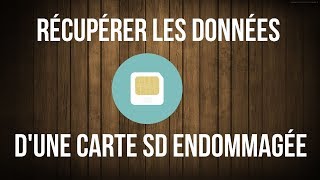 Récupérer les données dune carte SD endommagée [upl. by Aekal434]