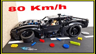 Lego Technic BatMobile CRASH 💥 80 KMH 💥 Lego car CRASH TEST  Lego Technic CRASH Test  Lego 42127 [upl. by Laram271]