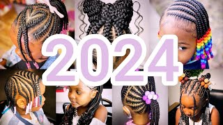 🔥👍2024 Best Little Girls Cornrows Braids Hairstyles Ideas  Cute Kids Hairstyles ♥️💯 [upl. by Zetrom]