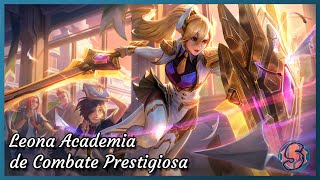 Leona Academia de Combate Prestigiosa Skin  Español Latino  League Of Legends [upl. by Naitsihc41]