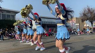 Monache High School Cheer  Porterville Christmas Parade 1142021 [upl. by Corbett]