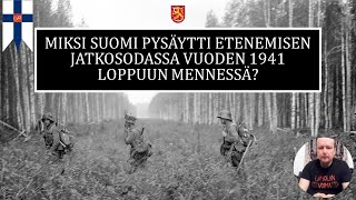 Jatkosodan hyökkäysvaihe  miksi Suomi pysäytti etenemisen joulukuussa 1941 [upl. by Pence462]