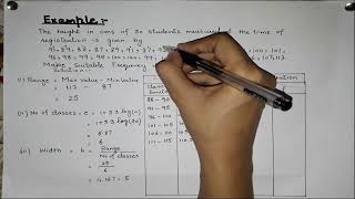 lecture6 Frequency Distribution Frequency Solved example of frequency distribution [upl. by Nylyrehc]