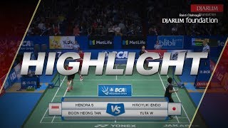 Hendra SetiawanBoon Heong INAMAS vs Hiroyuki EndoYuta Watanabe JPN [upl. by Adolpho]