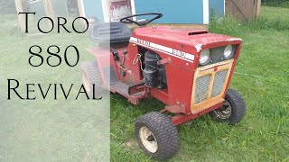 Vintage Toro 880 Riding Lawnmower Restoration [upl. by Aurore]