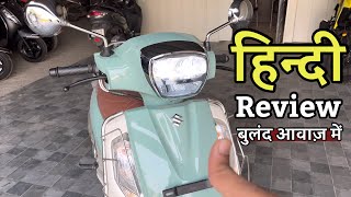 Suzuki Access 125 Mid Top Model 2023 E20 OBD2  Price Mileage amp Specifications  Hindi Review [upl. by Akimal]