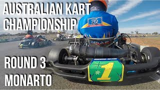 Australian Kart Championship Round 3  TaG125  Monarto [upl. by Yrkcaz]