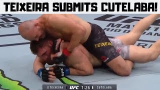 GLOVER TEIXEIRA VS ION CUTELABA  FULL FIGHT REACTION AND UFC ON ESPN FORT LAUDERDALE RECAP [upl. by Fotinas]