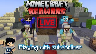 MINECRAFT BEDWARS PLAYING WITH SUBSCRIBERS [upl. by Inaleon]