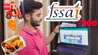 How to apply for FSSAI license at Rs100  FSSAI license kaise apply kare full tutorial [upl. by Siugram223]