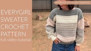 How to Crochet the Everygirl Sweater [upl. by Enyawed550]