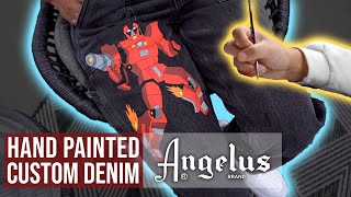 Easily Paint Denim  Custom Jeans with Angelus Paint [upl. by Ahsram]