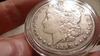 1897 O Morgan Silver Dollar Coin Review [upl. by Cirtap]