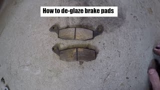 How to deglaze your brake pads [upl. by Rogozen]